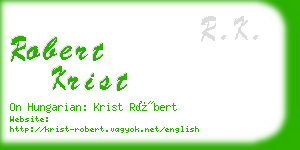 robert krist business card